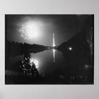 Póster Washington D.C.; 5 de julio de 1939, fuegos artifi