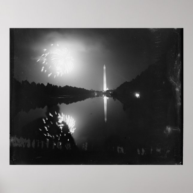 Póster Washington D.C.; 5 de julio de 1939, fuegos artifi (Frente)
