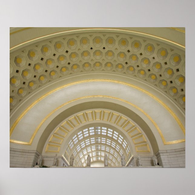 Póster WASHINGTON, D.C. USA. Interior of Union Station. (Frente)