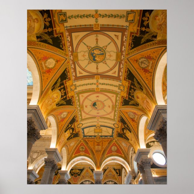 Póster WASHINGTON, D.C. USA. Techo del segundo piso (Frente)