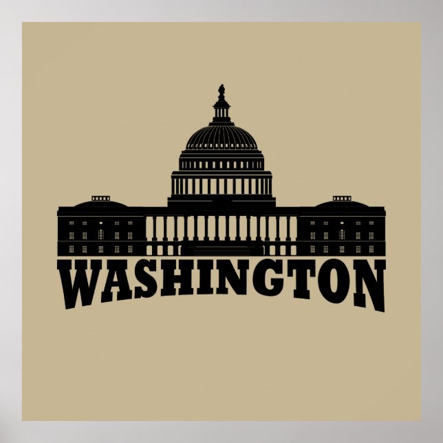Póster washington dc (Frente)
