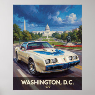 Póster Washington DC American Road Cruiser 1979