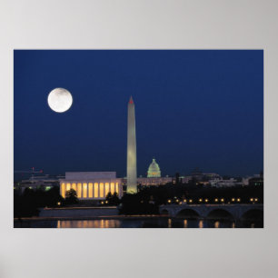 Póster Washington DC at Night