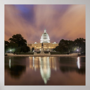 Póster Washington DC, Edificio Capitol