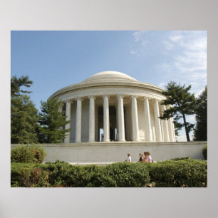 Póster Washington, DC. Monumento a Thomas Jefferson