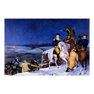 Póster Washington en el Delaware, arte fino,