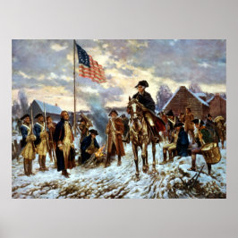 Póster Washington en Valley Forge