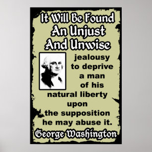 Póster Washington: Injusto y imprudente