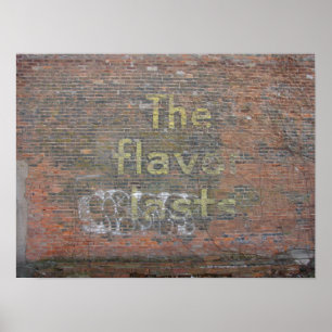 Póster Washington, Iowa Flavor