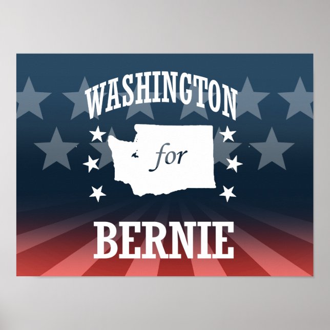 PÓSTER WASHINGTON PARA BERNIE SANDERS (Frente)
