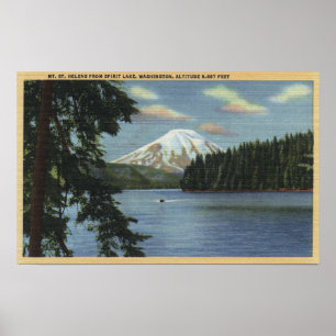 Póster Washington - View of Mt. St.