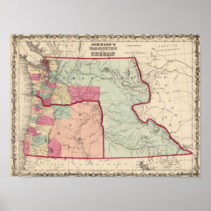 Póster Washington y Oregon
