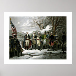 Póster Washington y sus generales