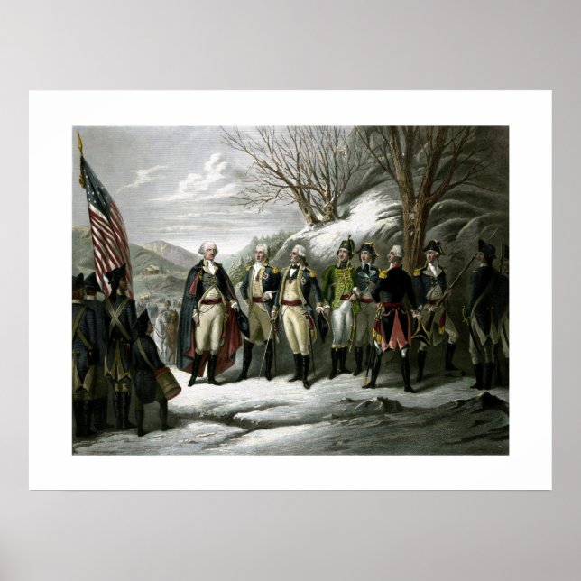 Póster Washington y sus generales (Frente)