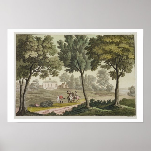 Póster Washington's house at Mount Vernon, from 'Le Costu (Frente)