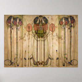 Póster Wassail - Charles Mackintosh