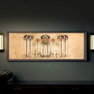 Póster Wassail Mackintosh Art Deco Wall Decor Poster