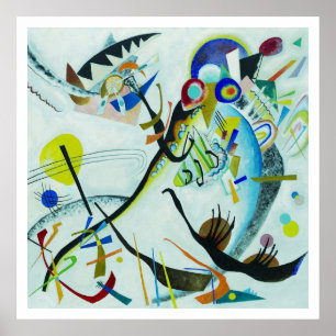 Póster Wassily Kandinsky 1921 azul de segmento