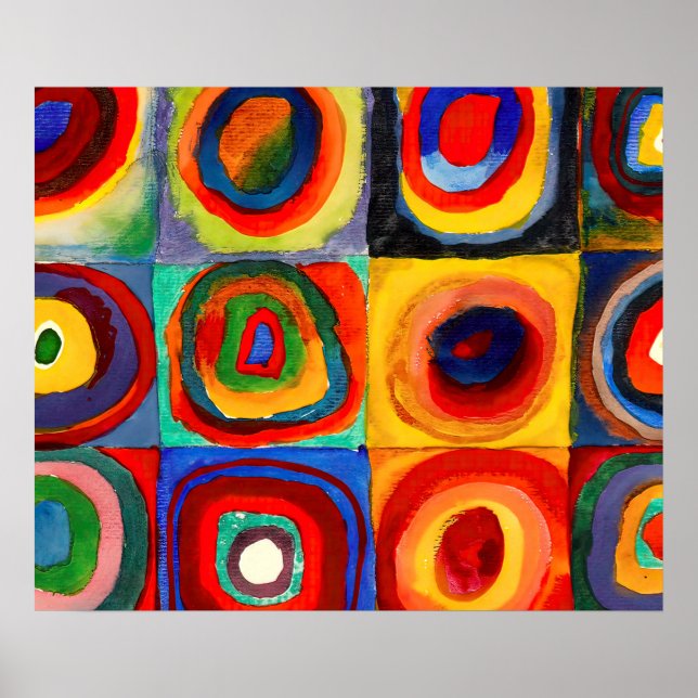 Póster Wassily Kandinsky circles (Frente)