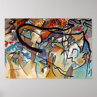 Póster Wassily Kandinsky - Composition Five Abstract Art