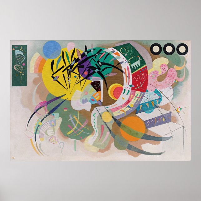 Póster WASSILY KANDINSKY - Curva dominante (Frente)