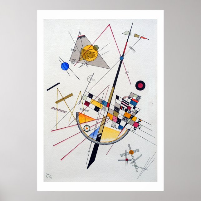 Póster Wassily Kandinsky Delicate Tension Poster (Frente)