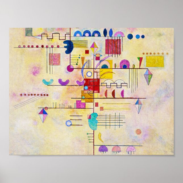 Póster Wassily Kandinsky - Graceful Ascent (Frente)