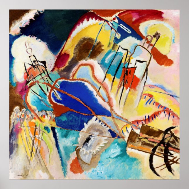 Póster Wassily Kandinsky | Improvisación Nº 30-1913 (Frente)