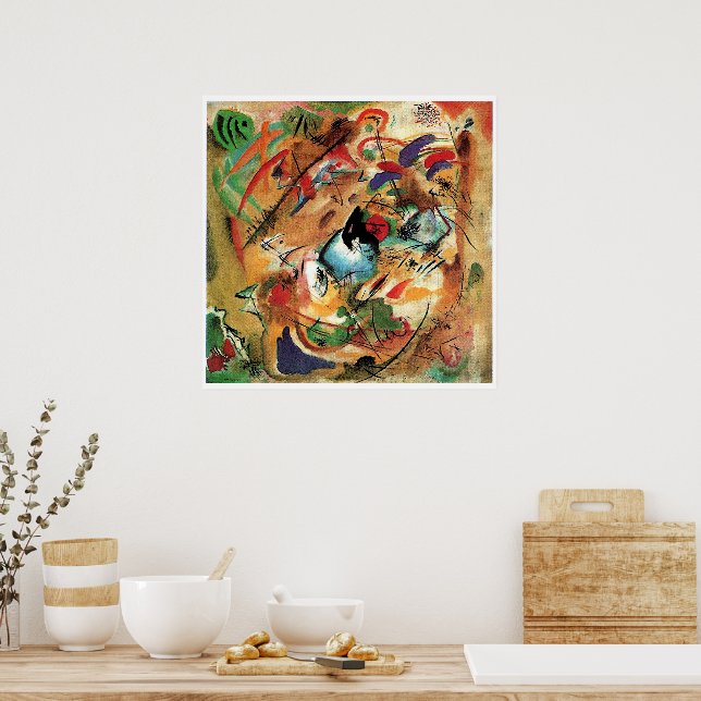 Póster Wassily Kandinsky - Improvisación, Soñadora, (Cocina)