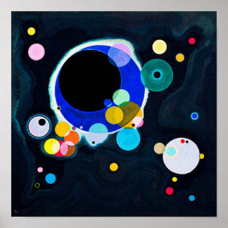 Póster Wassily Kandinsky: Varios círculos