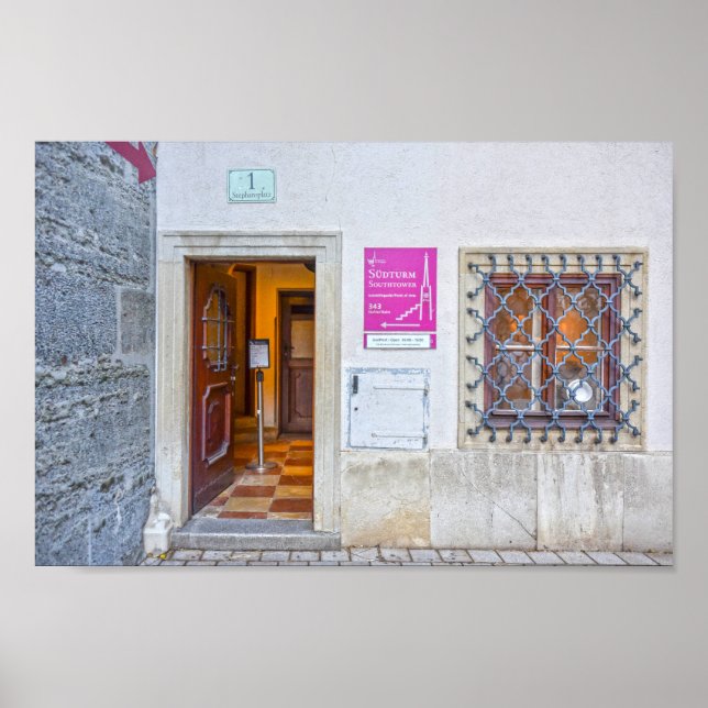 Póster Watchmen's Tower, St. Stephen's Cathedral, Vienna (Frente)