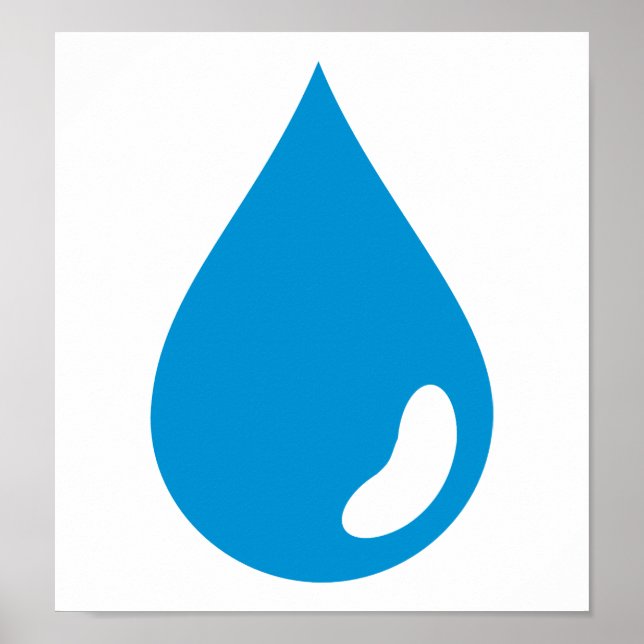 Póster Water drop (Frente)