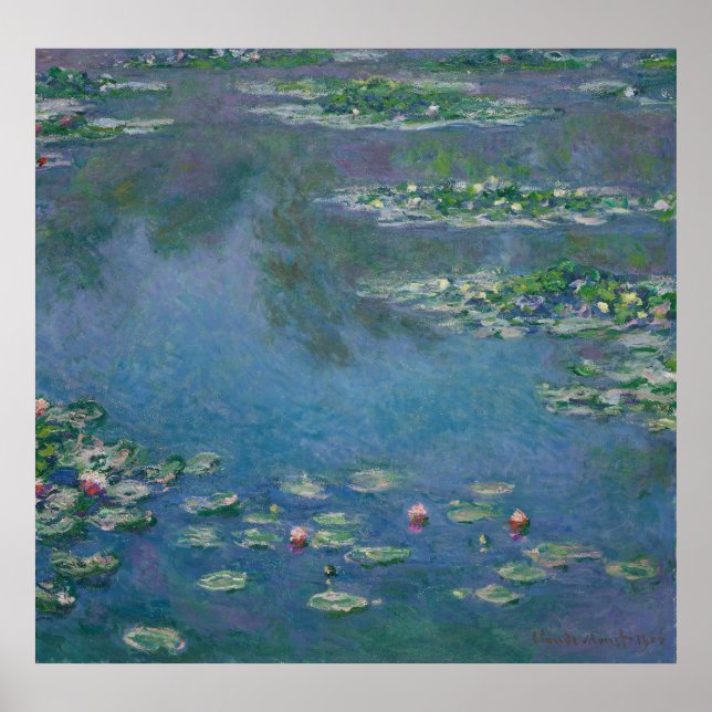 Póster Water Lilies - Claude Monet (Frente)