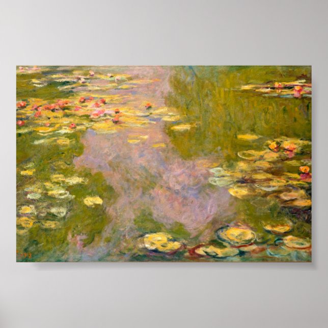 Póster Water Lilies - Claude Monet Poster (Frente)