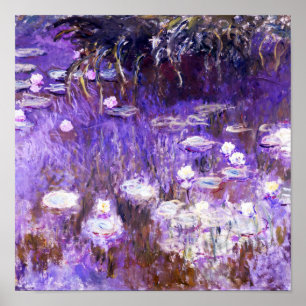 Póster Water Lilies, pintura de Claude Monet