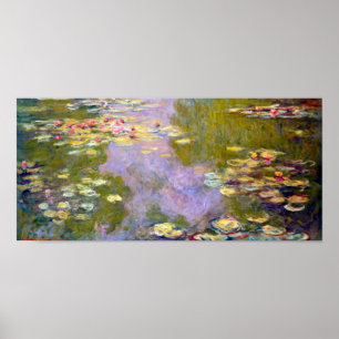 Póster Water Lily Pond at Giverny, Claude Monet