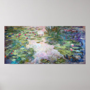 Póster Water Lily Pond en Giverny, Claude Monet