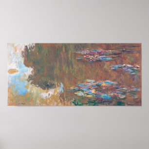 Póster Water Lily Pond en Giverny, Claude Monet