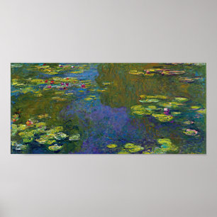 Póster Water Lily Pond en Giverny, Claude Monet