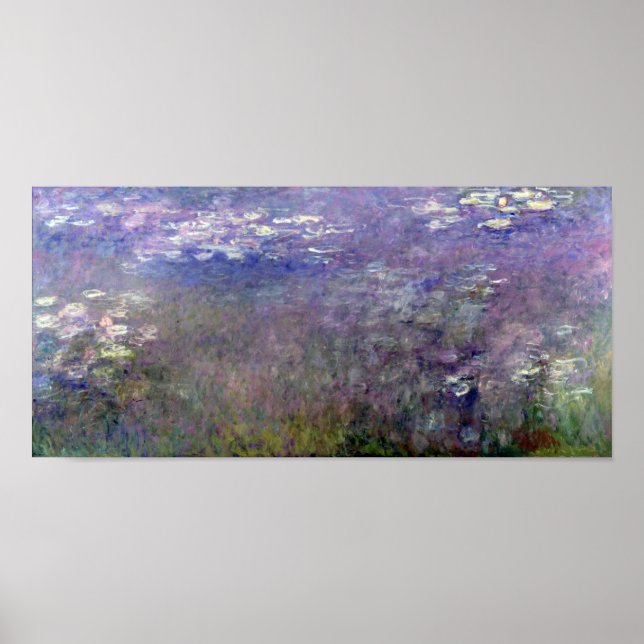 Póster Water Lily Pond en Giverny, Claude Monet (Frente)