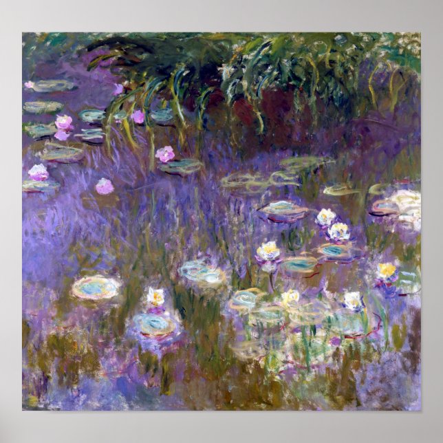 Póster Water Lily Pond, Monet (Frente)