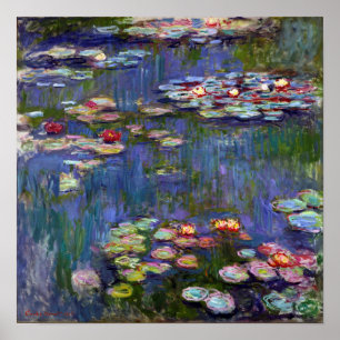 Póster Water Lily Pond, Monet