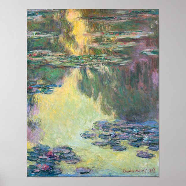 Póster Water Lily Pond, Monet (Frente)