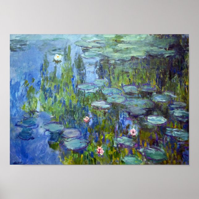 Póster Water Lily Pond, Monet (Frente)