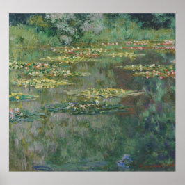 Póster Water Lily Pond Monet 1904