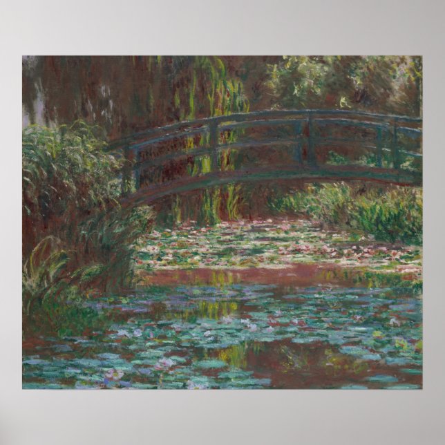 Póster Water Lily Pont por Claude Monet Bella Artes Print (Frente)