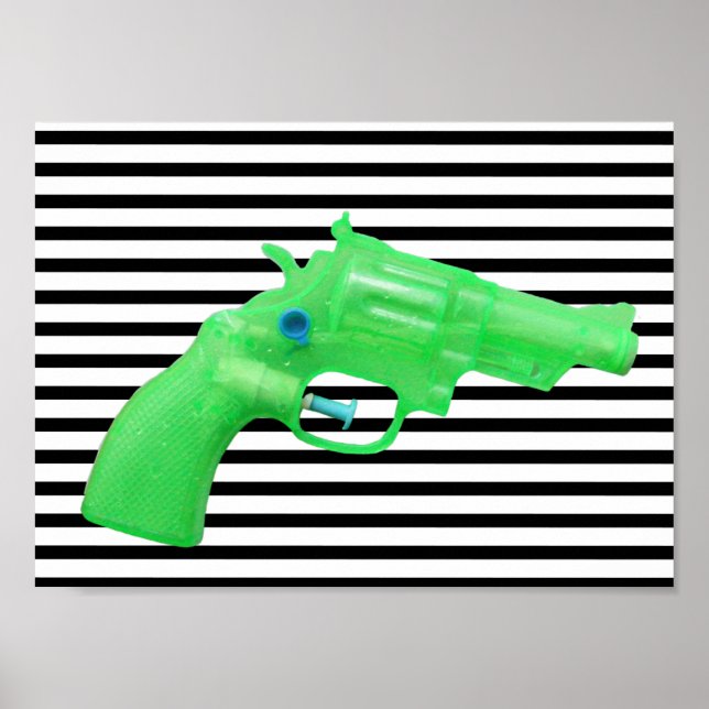 Póster Water pistol toy Wasserpistole Spielzeug photo art (Frente)