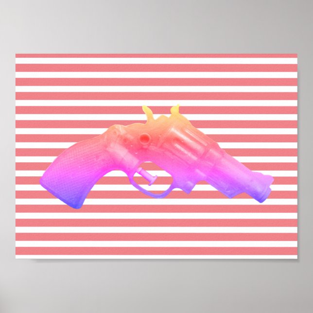 Póster Water pistol toy Wasserpistole Spielzeug photoart (Frente)