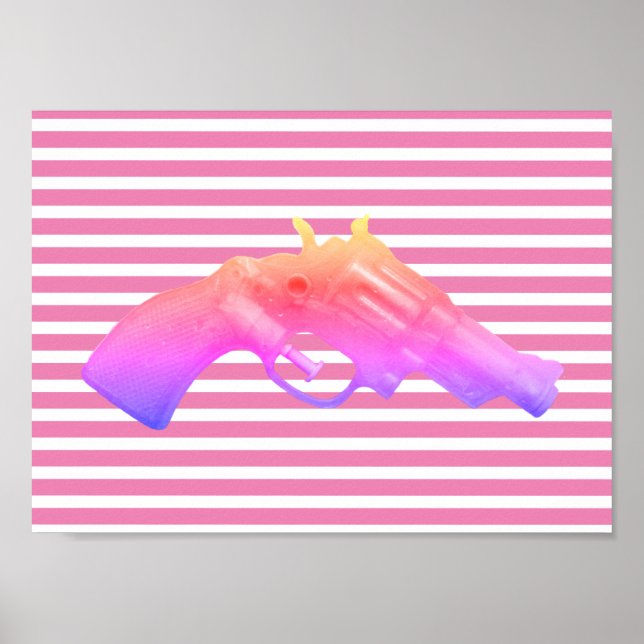 Póster Water pistol toy Wasserpistole Spielzeug photoart (Frente)