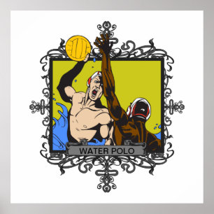 Póster Water polo agresivo